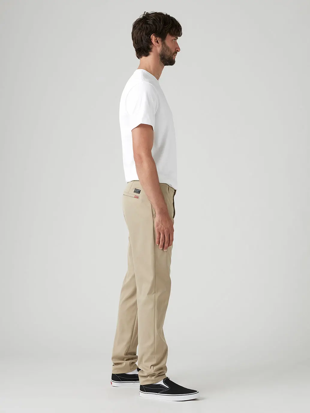 Men's Beige Regular Fit Tech Pant Chinos 7