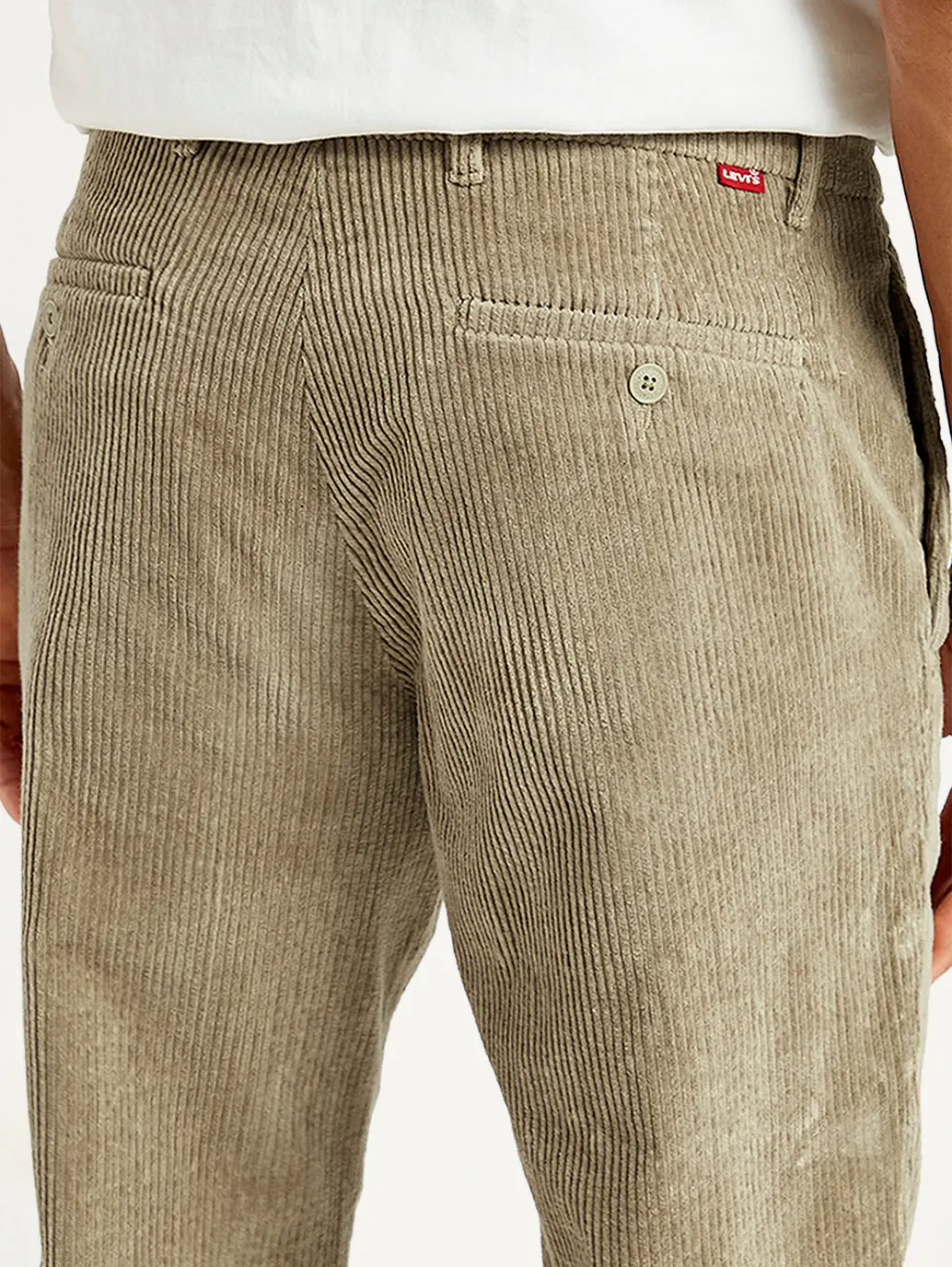 Men's Beige Straight Fit Chinos 5
