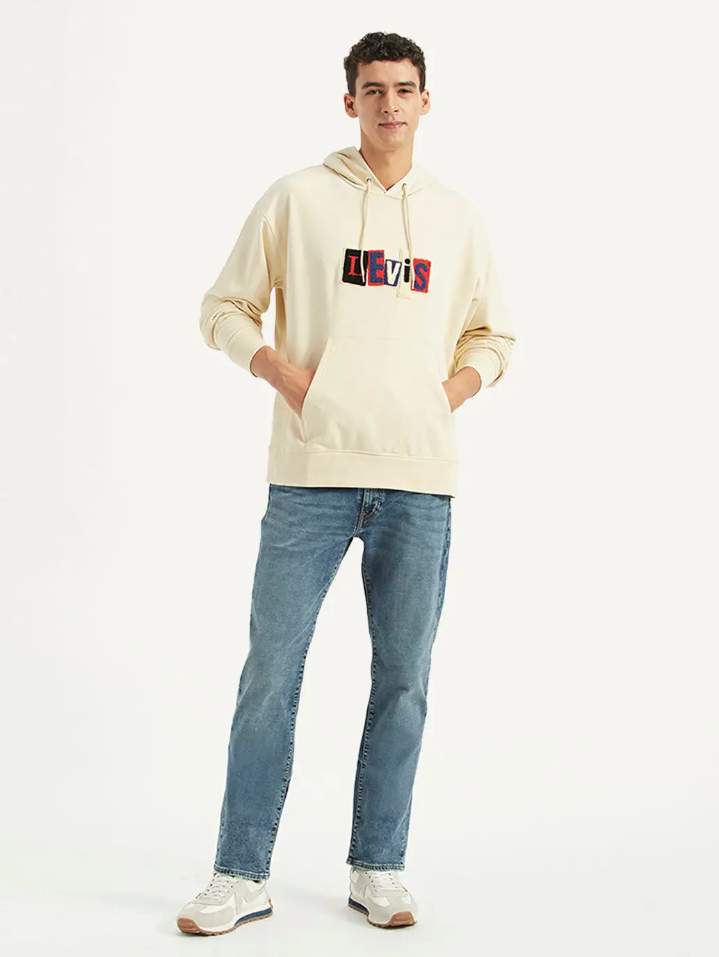 Men's Printed Beige Sweatshirt 1