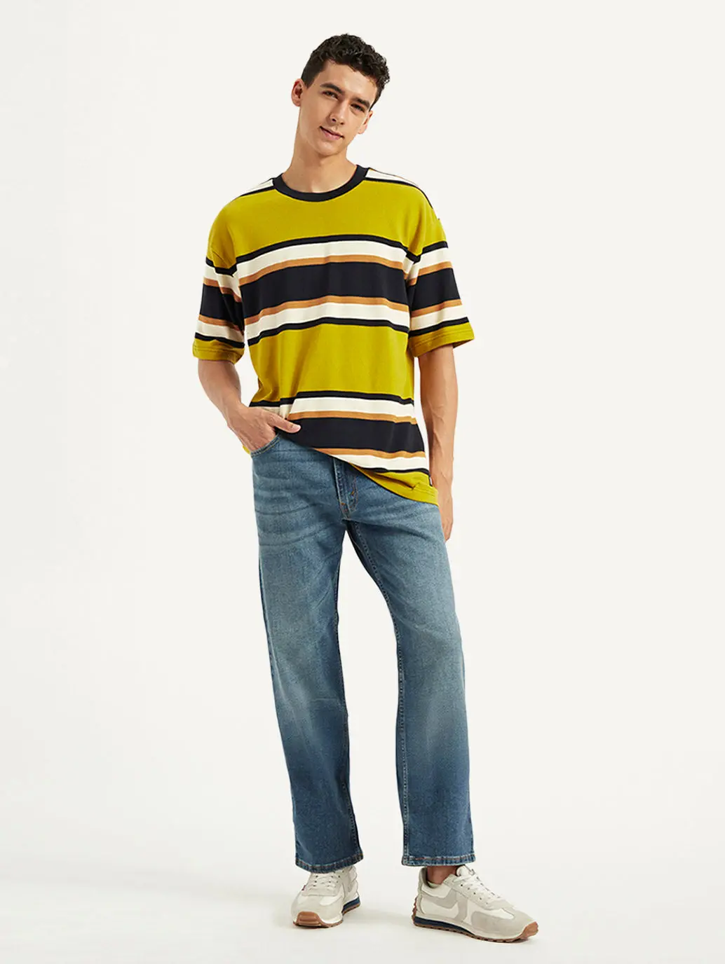 Men's Striped Loose Fit T-Shirt 1