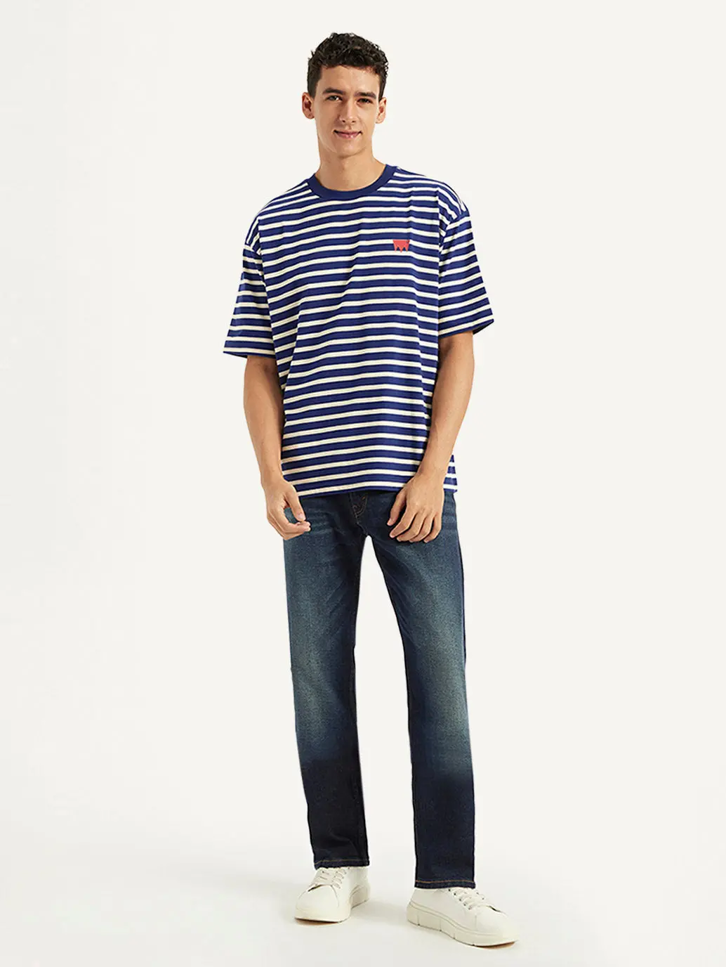 Men's Striped Loose Fit T-Shirt 1