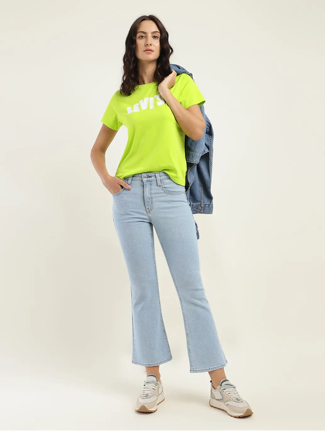 Women's 725 Blue Bootcut Fit High Rise Jeans 1