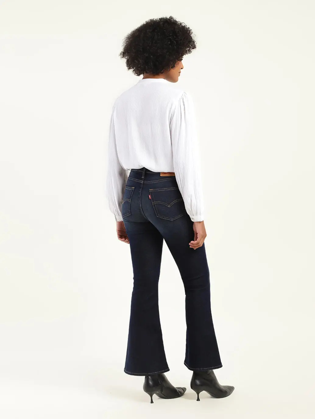 Women's 710 Blue Skinny Fit High Rise Jeans 3