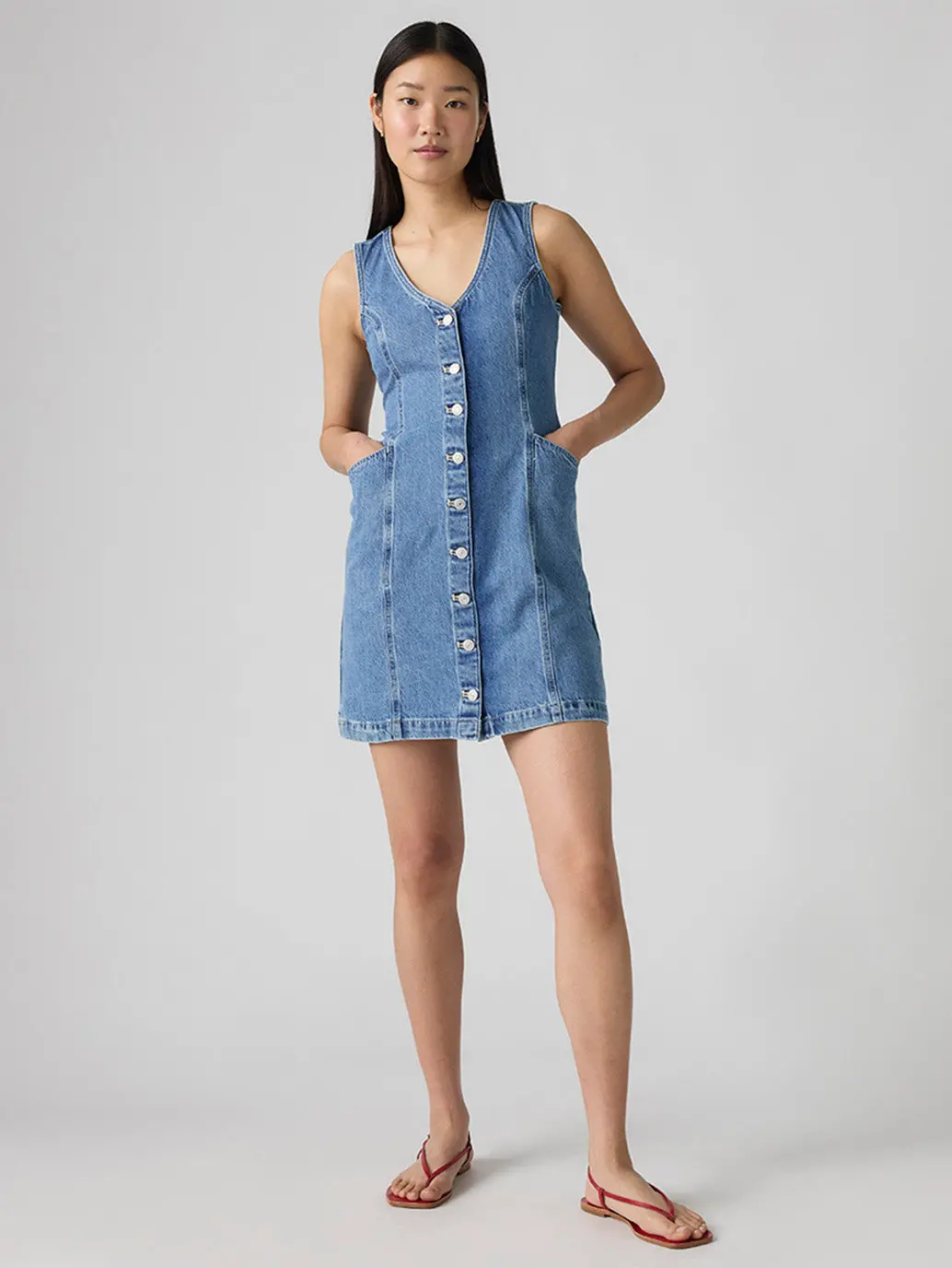 Women's Vianna Vest Denim Dress 1