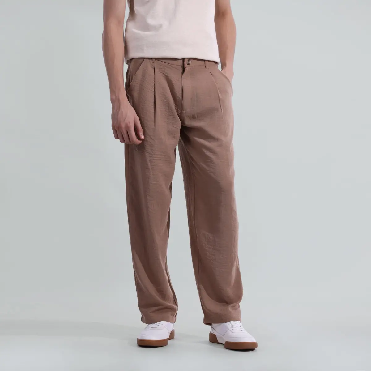 Textured Pleated Trouser 1