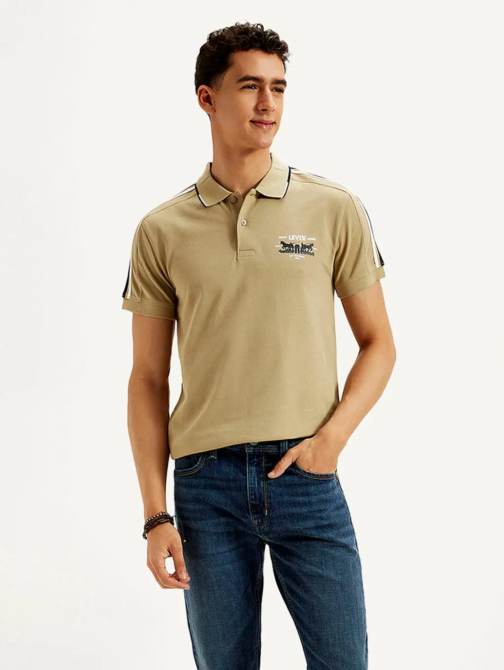 Men's Solid Slim Fit Polo T-Shirt 1
