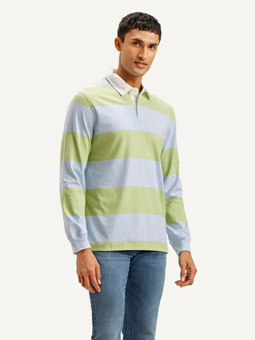 Men's Striped Polo T-Shirt 1