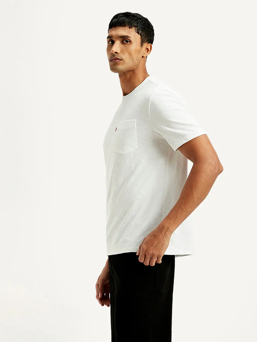 Men's Solid Crew Neck T-Shirt 5