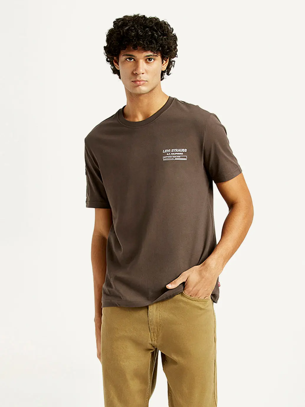 Men's Solid Crew Neck T-Shirt 1