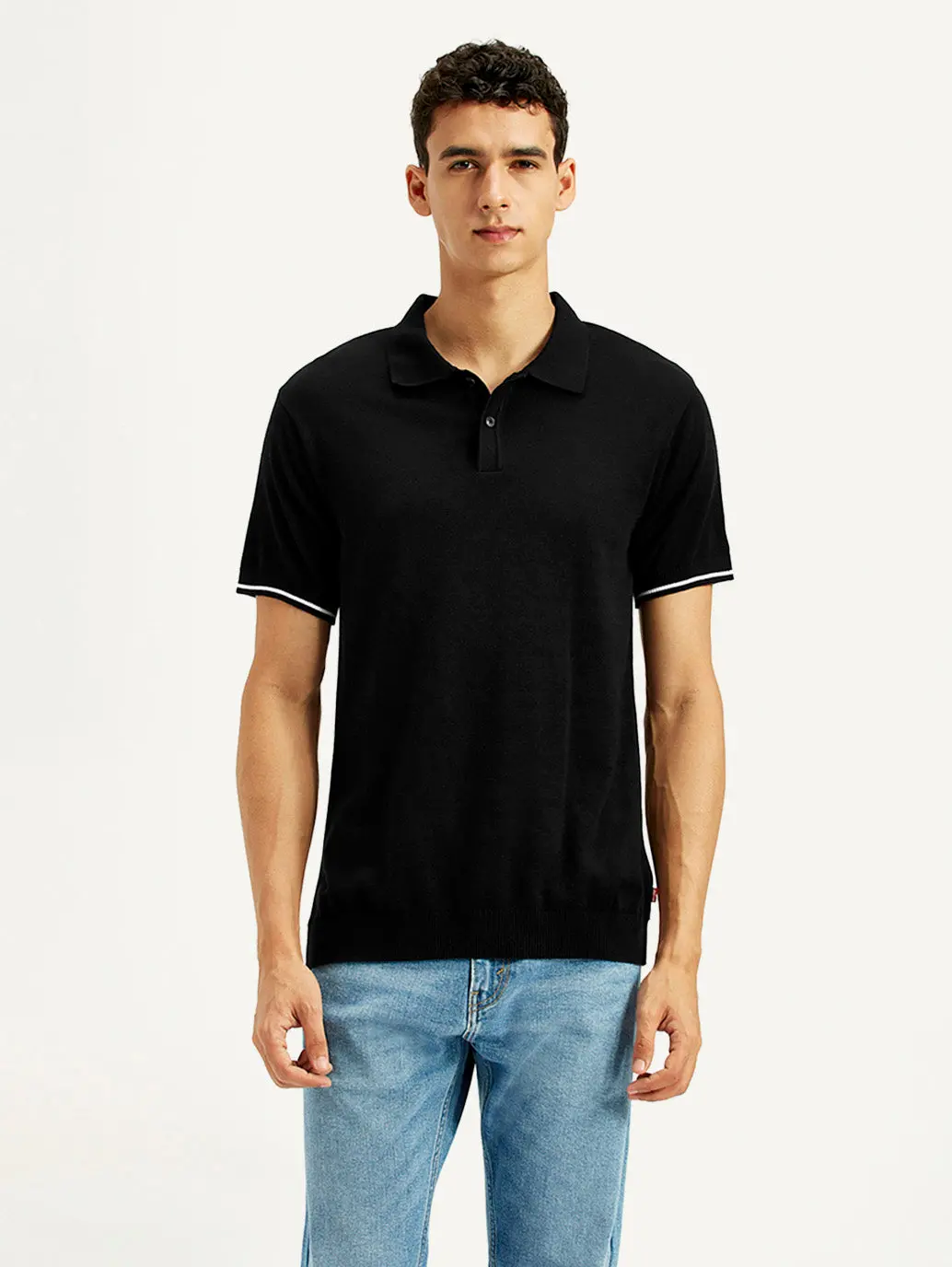Men's Solid Slim Fit Polo T-Shirt 1