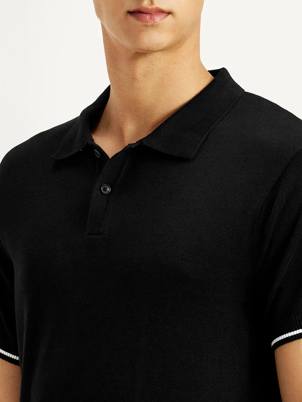Men's Solid Slim Fit Polo T-Shirt 3