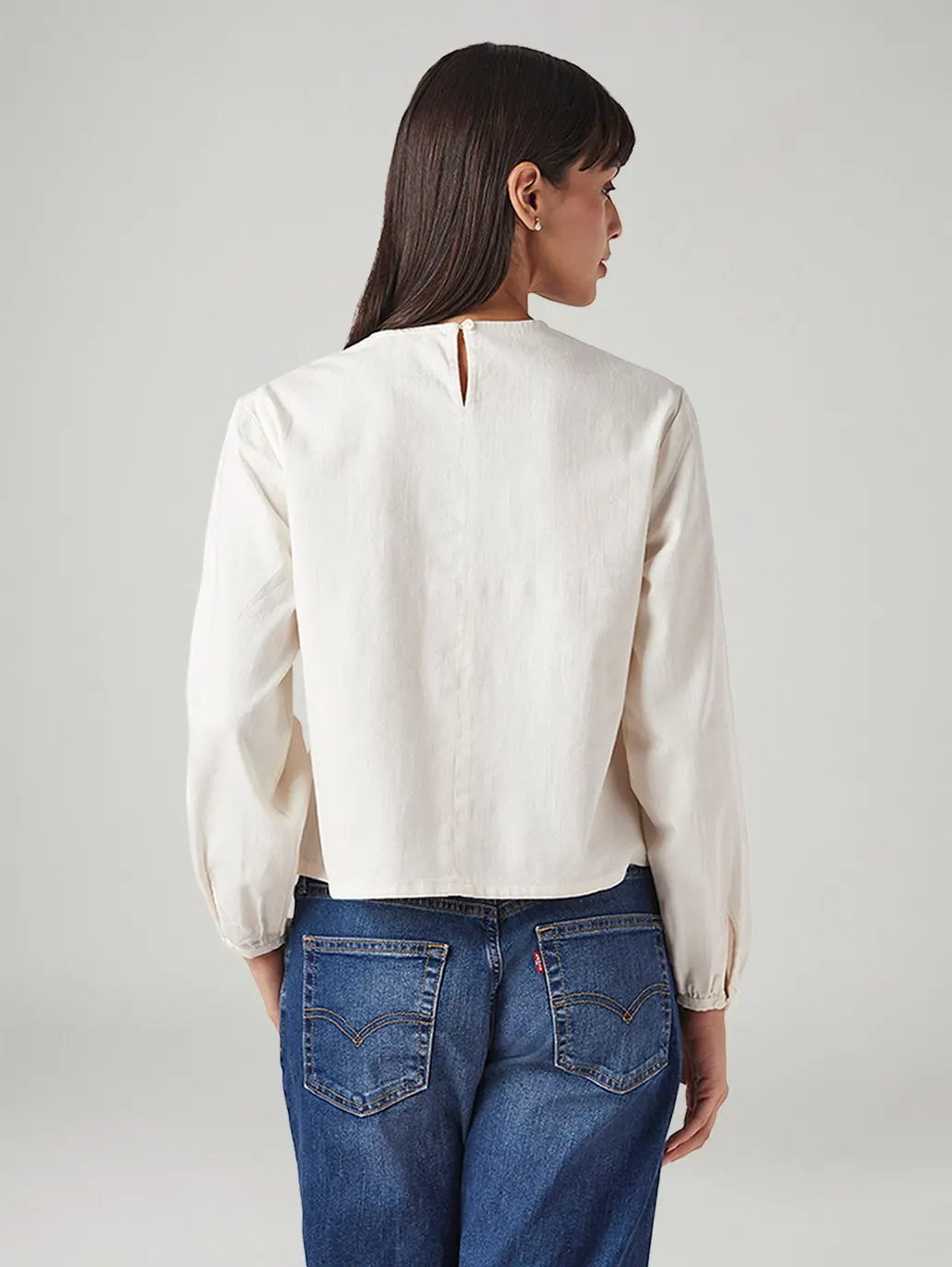 Women's Embroidered Regular Fit Top 2