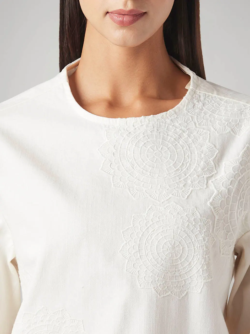 Women's Embroidered Regular Fit Top 3