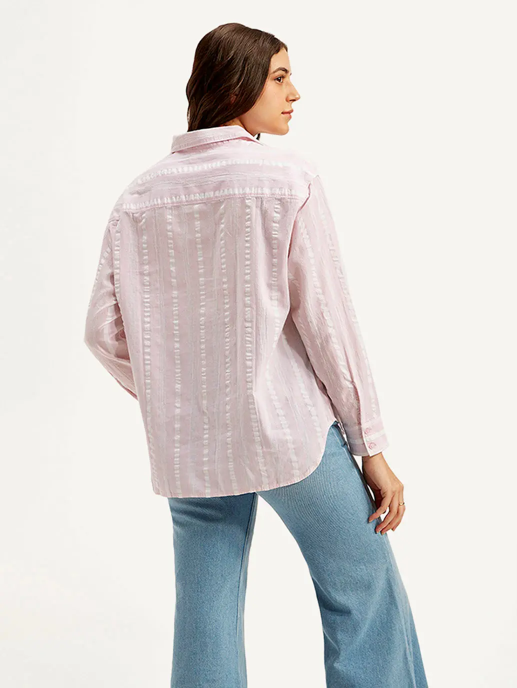 Women's Striped Relaxed Fit Shirt 3
