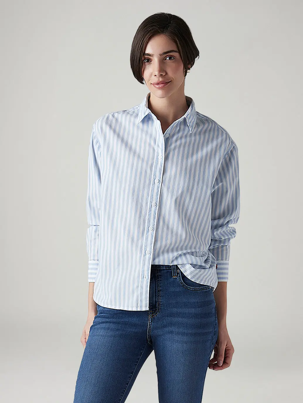 Women's Striped Relaxed Fit Shirt 1