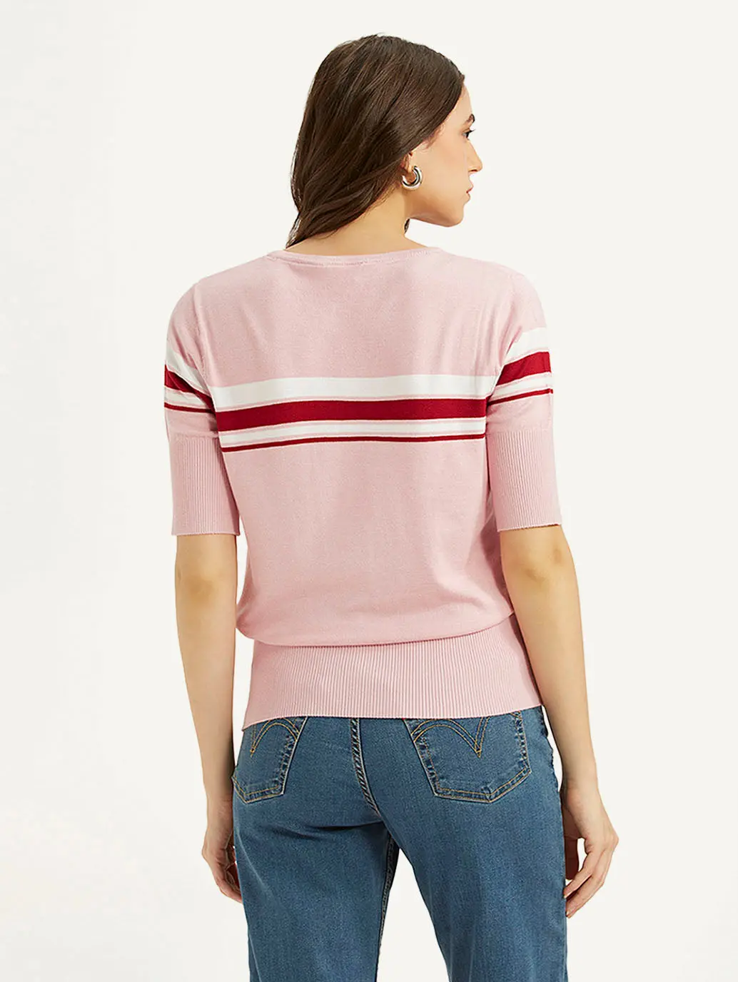 Women's Striped Regular Fit T-Shirt 3