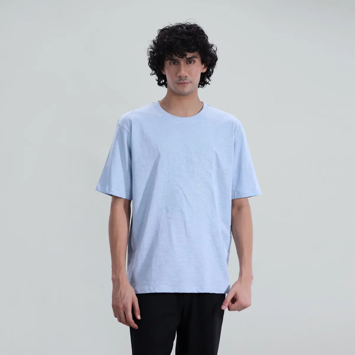 Slub Embroidered Tee 1