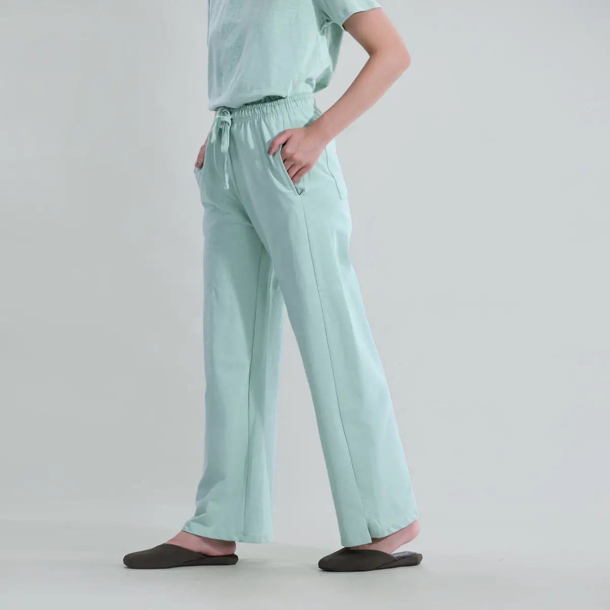 Twill Terry Pleated Trouser 3