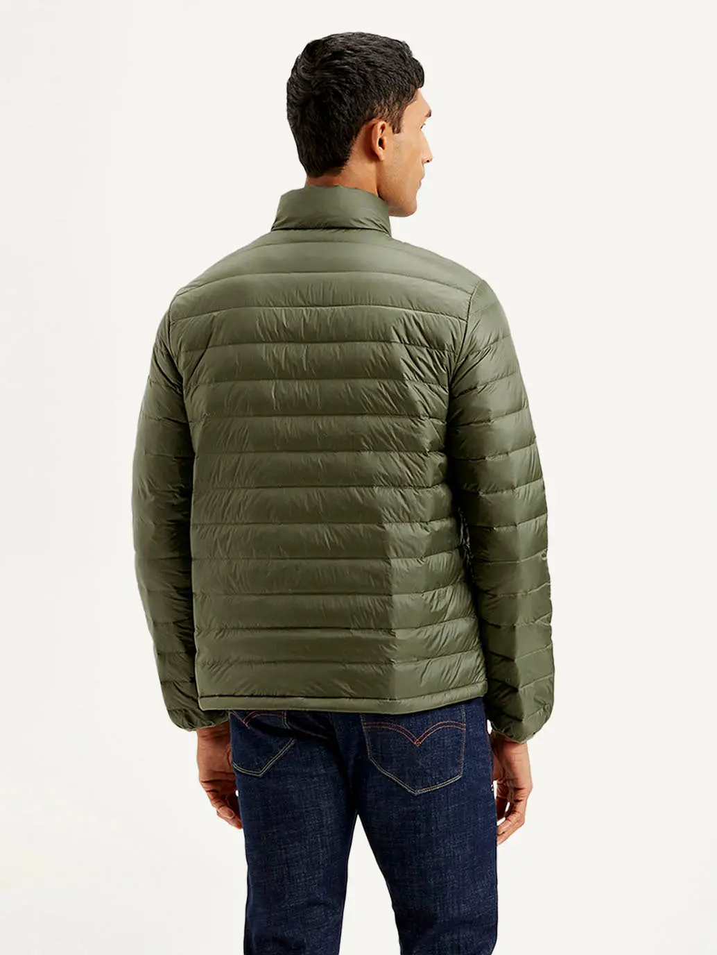 Men's Solid Olive Jacket 3