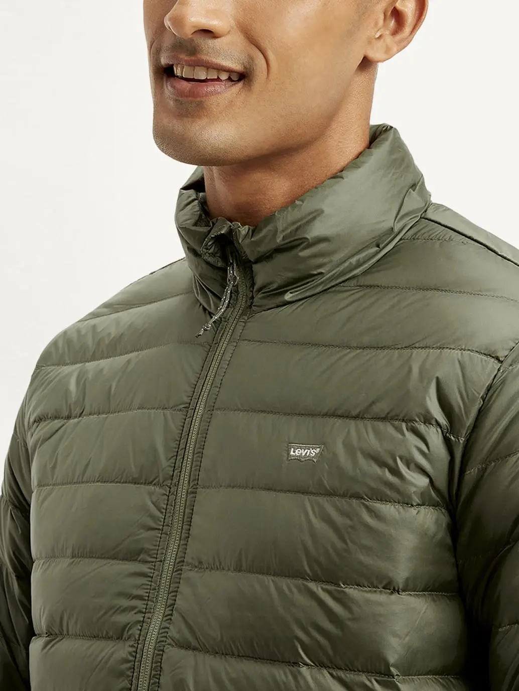 Men's Solid Olive Jacket 4