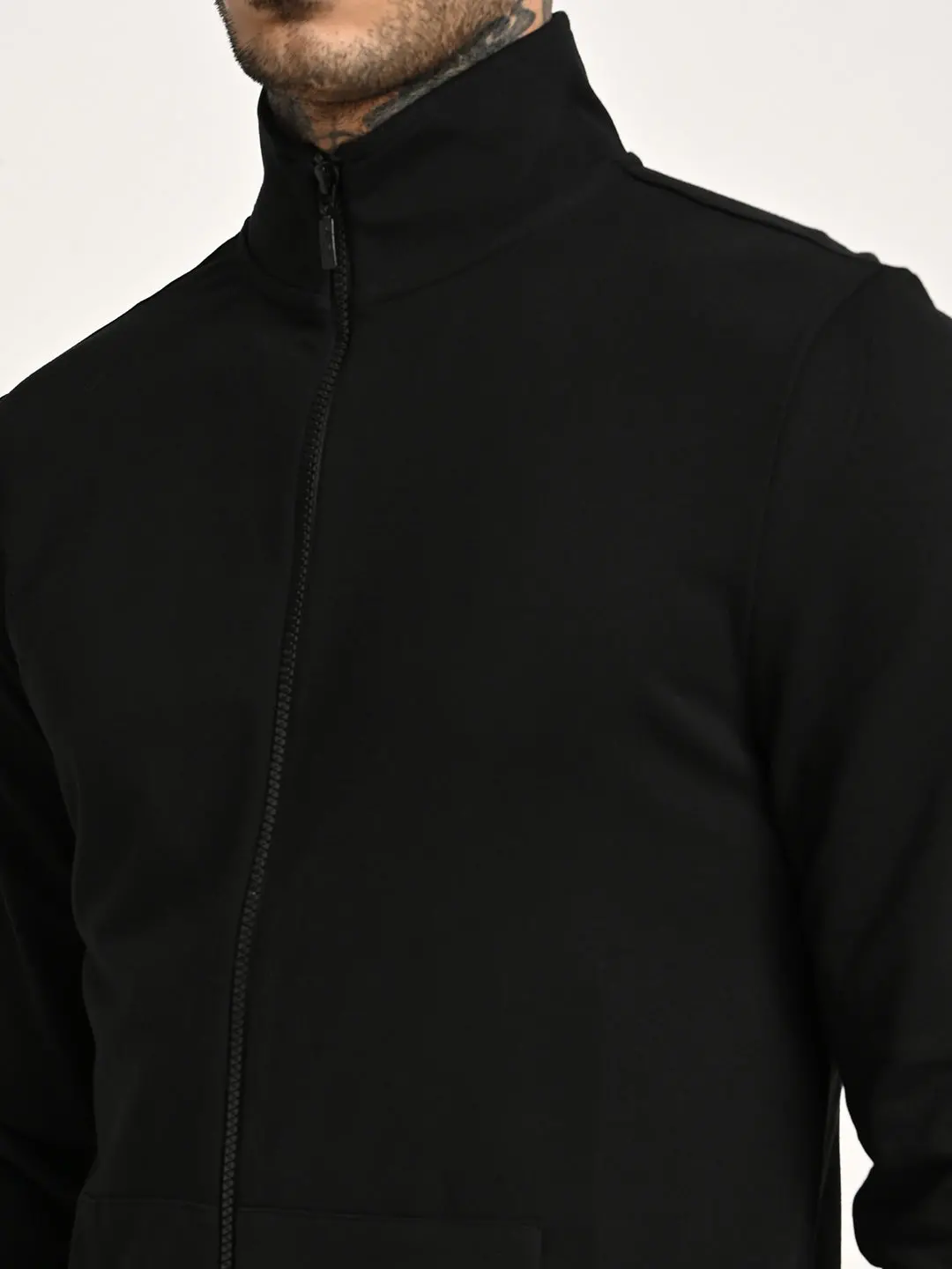 Men's Solid Turtleneck Sweatshirt 4