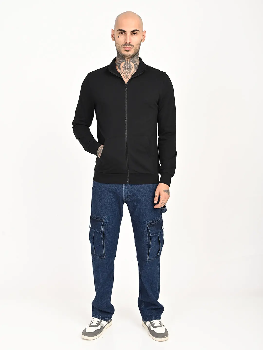 Men's Solid Turtleneck Sweatshirt 1