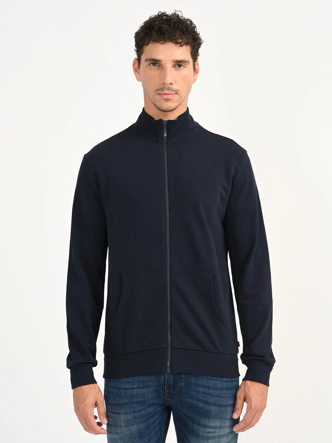 Men's Solid Turtleneck Sweatshirt 1