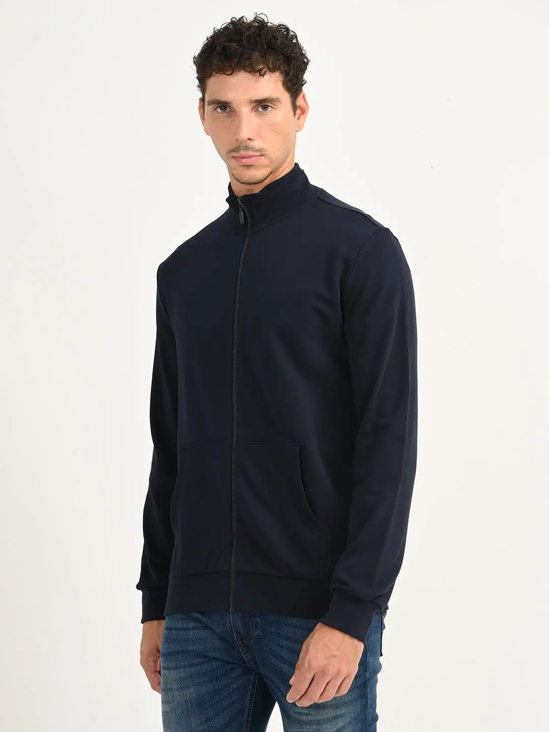 Men's Solid Turtleneck Sweatshirt 2