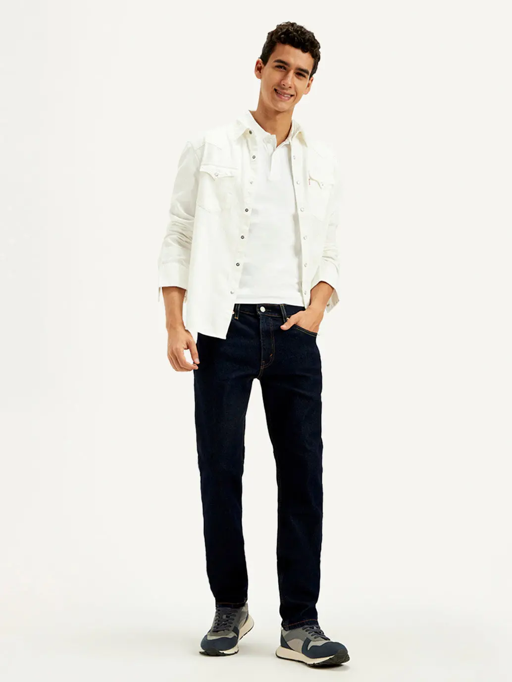 Men's 511 Dark Indigo Slim Fit Mid Rise Jeans 1