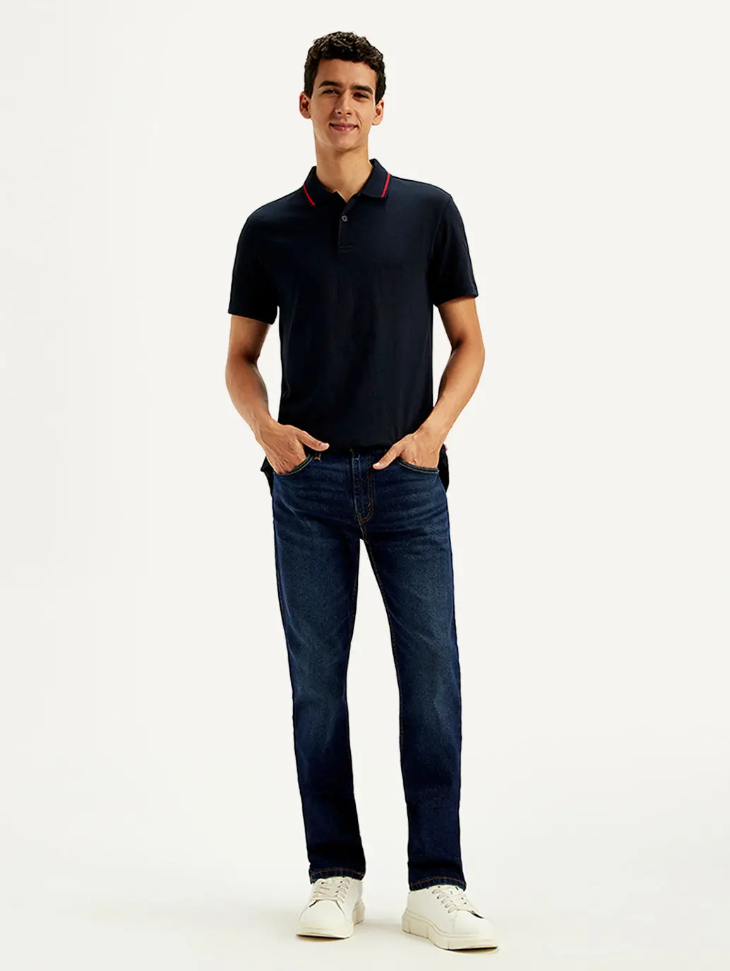 Men's 511 Blue Slim Fit Mid Rise Jeans 1