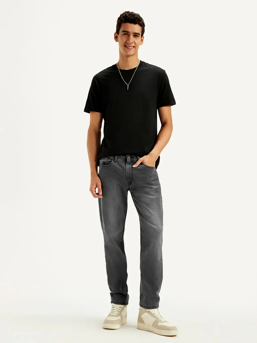 Men's 511 Charcoal Grey Slim Fit Mid Rise Jeans 1