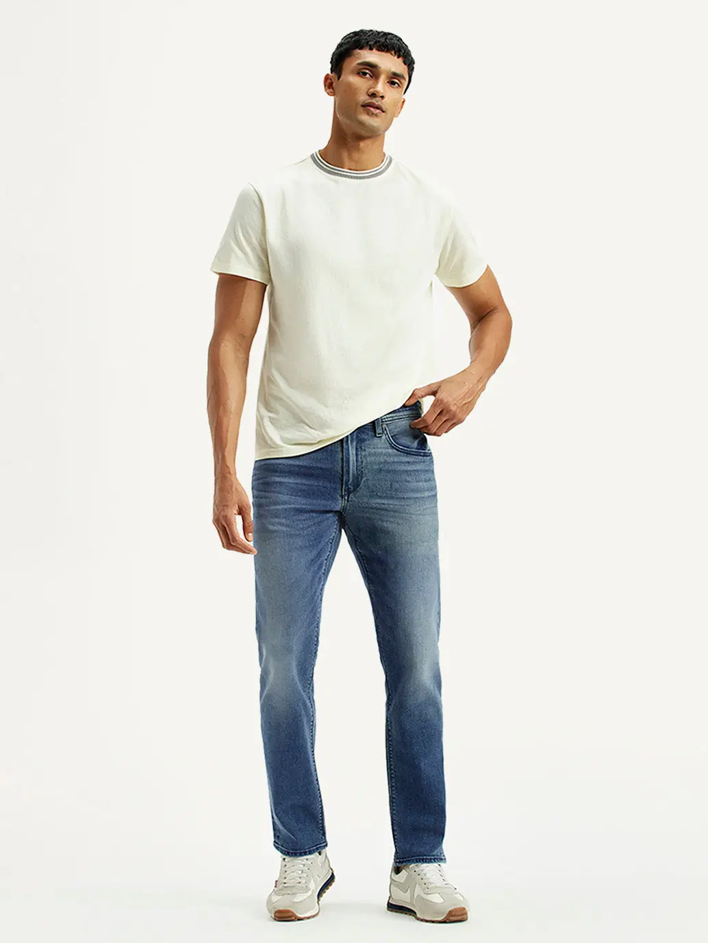 Men's Redloop 511 Dark Indigo Slim Fit Mid Rise Selvedge Jeans 1