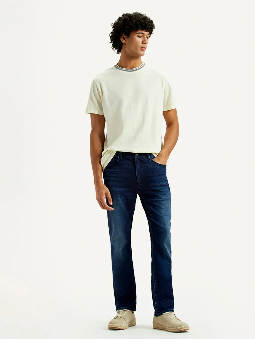 Men's Redloop 511 Dark Indigo Slim Fit Mid Rise Jeans 1