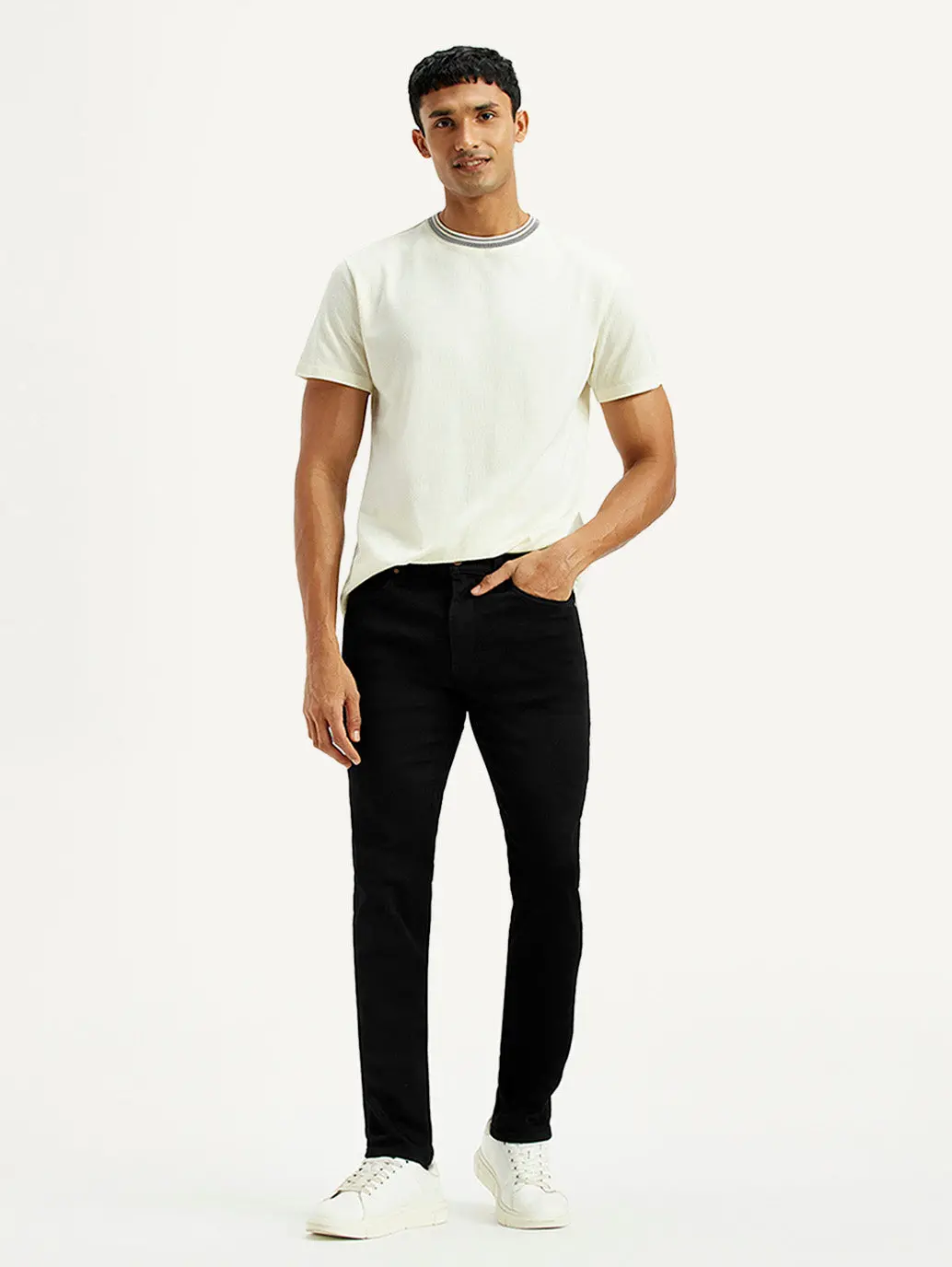 Men's Redloop 511 Black Slim Fit Mid Rise Jeans 1