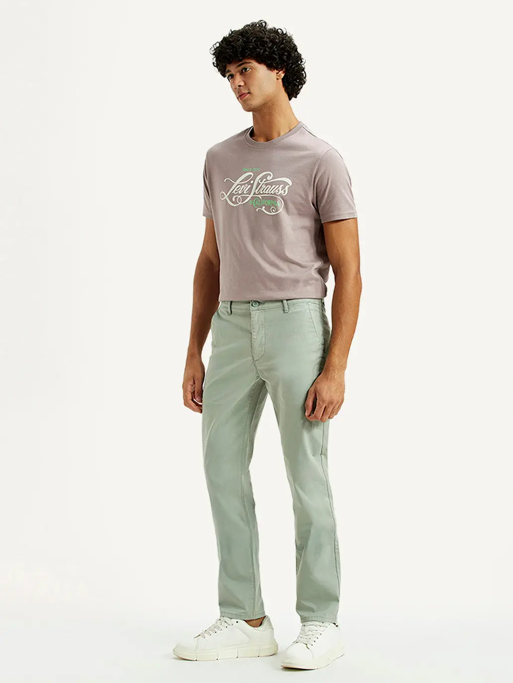 Men's 511 Green Slim Fit Mid Rise Chinos 6