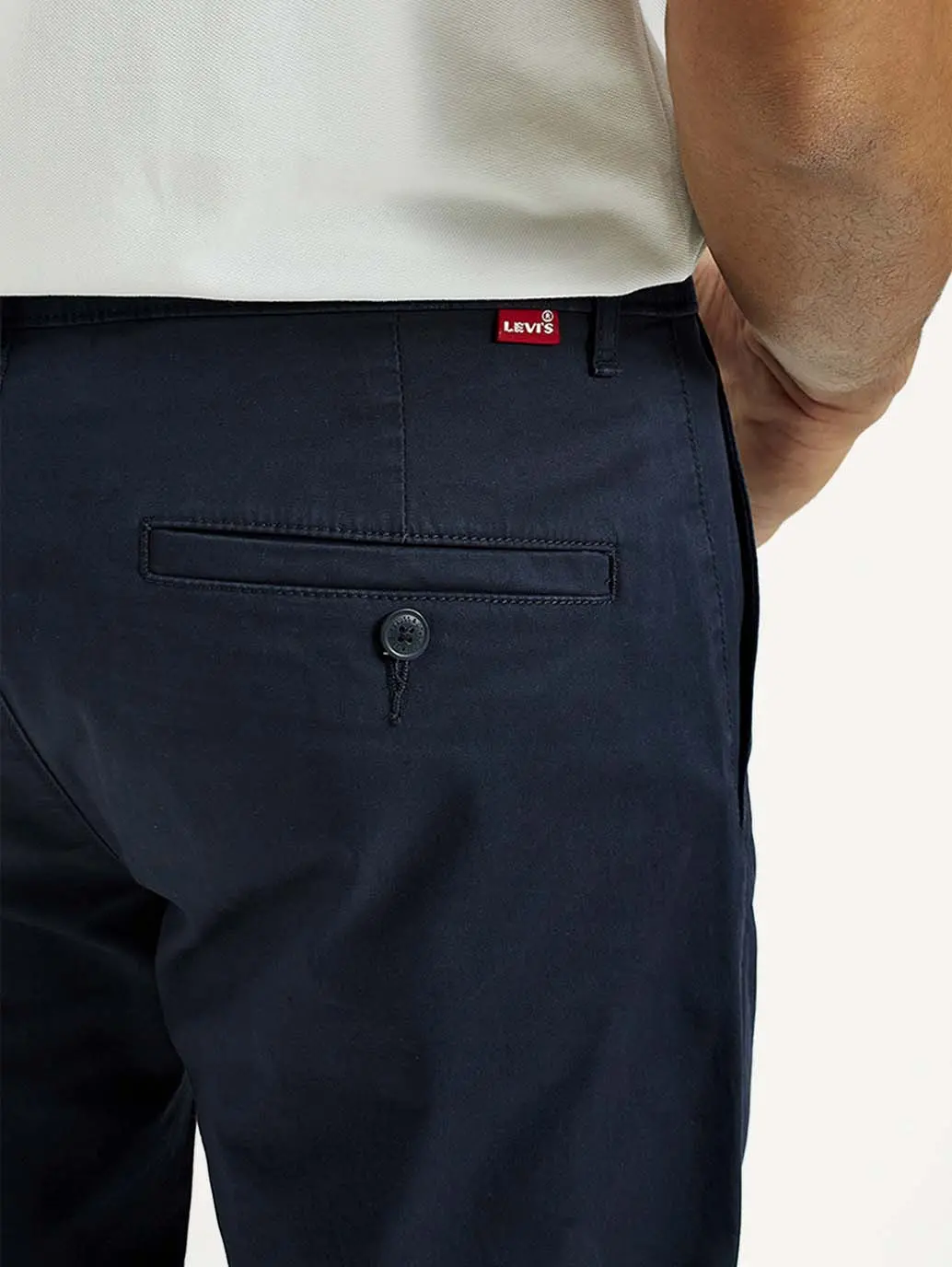 Men's 511 Dark Blue Slim Fit Mid Rise Chinos 3