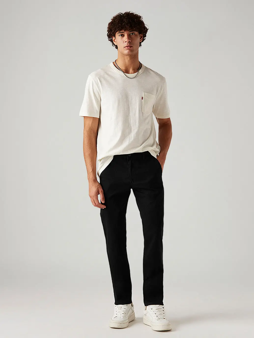 Men's 511 Black Slim Fit Mid Rise Chinos 1
