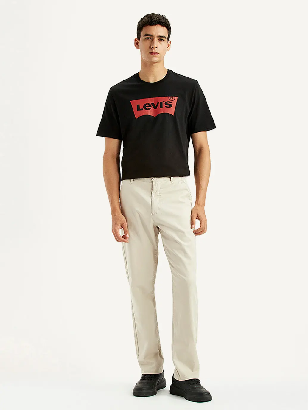 Men's Beige Relaxed Fit Chinos 2
