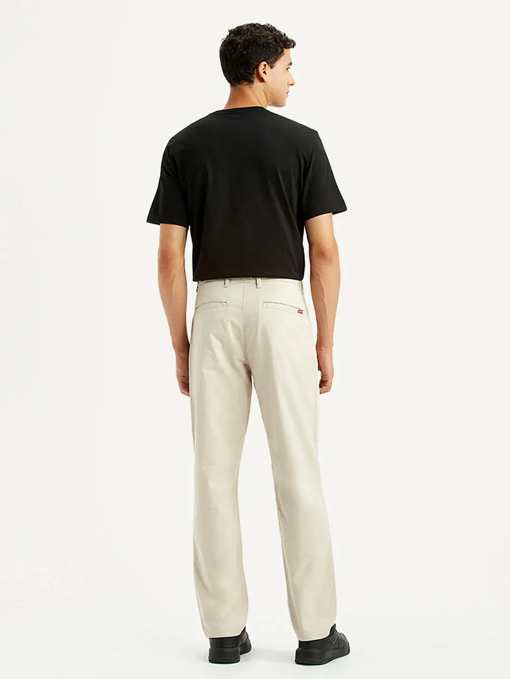 Men's Beige Relaxed Fit Chinos 4