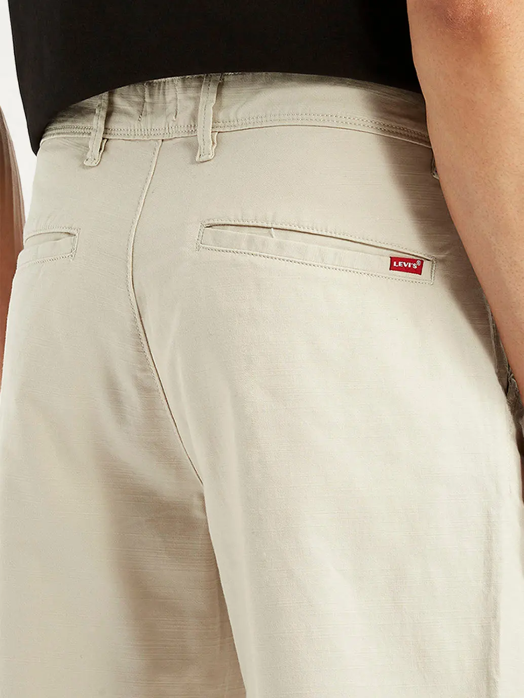 Men's Beige Relaxed Fit Chinos 5