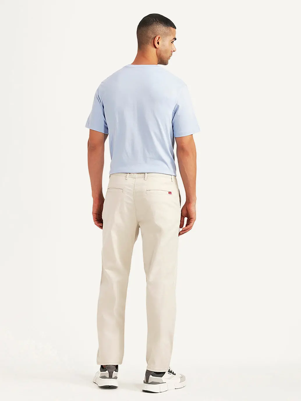 Men's Beige Authentic Relaxed Fit Chinos 4