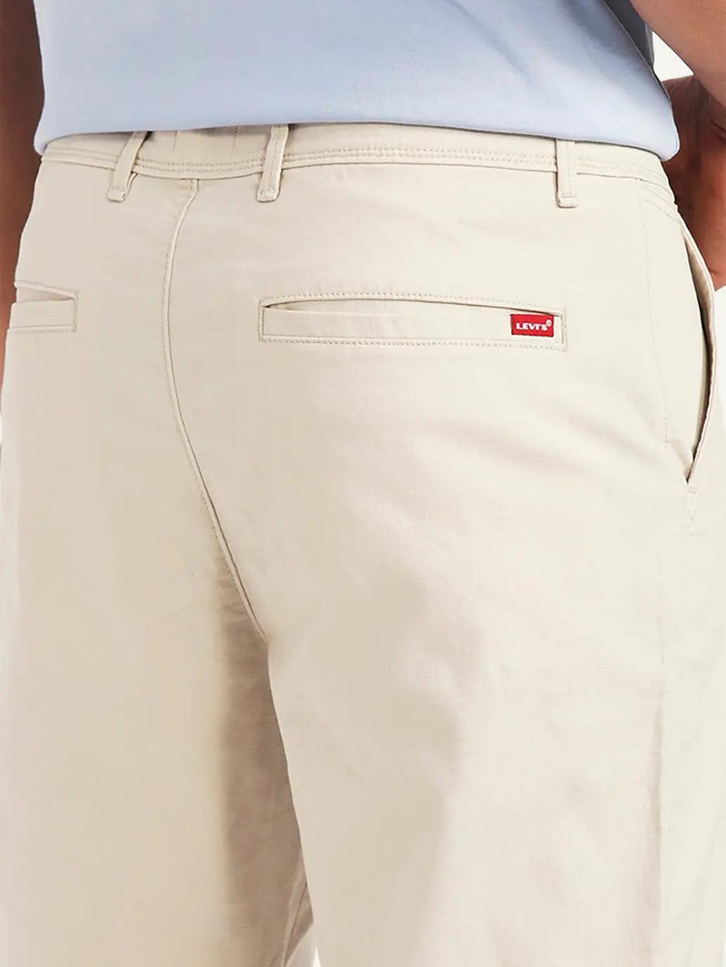 Men's Beige Authentic Relaxed Fit Chinos 5