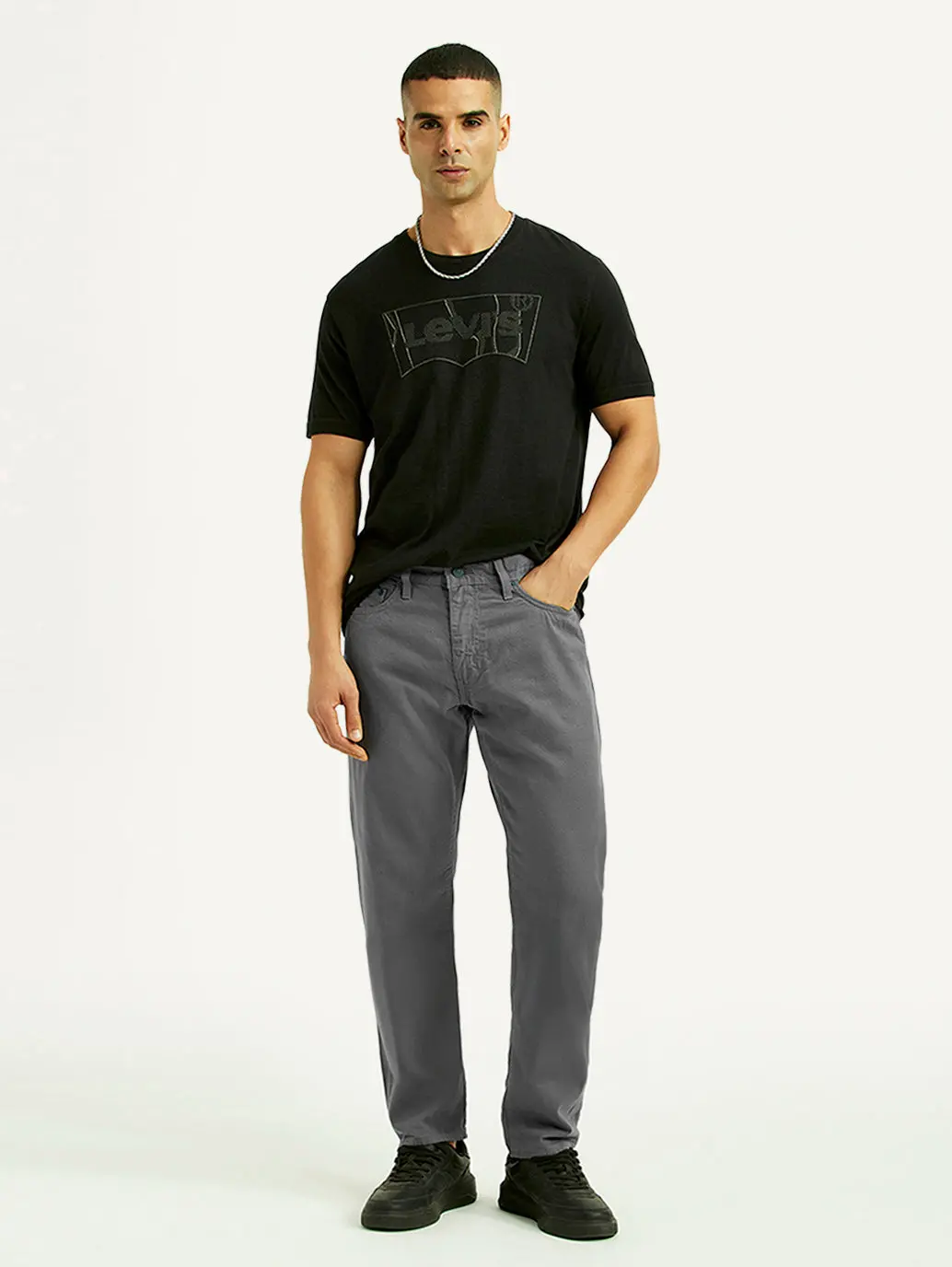 Men's 541 Grey Athletic Tapered Fit Mid Rise Jeans 1