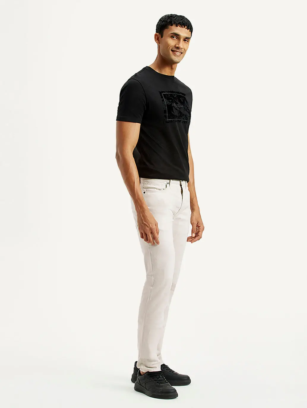 Men's Redloop 511 Off White Slim Fit Mid Rise Jeans 1