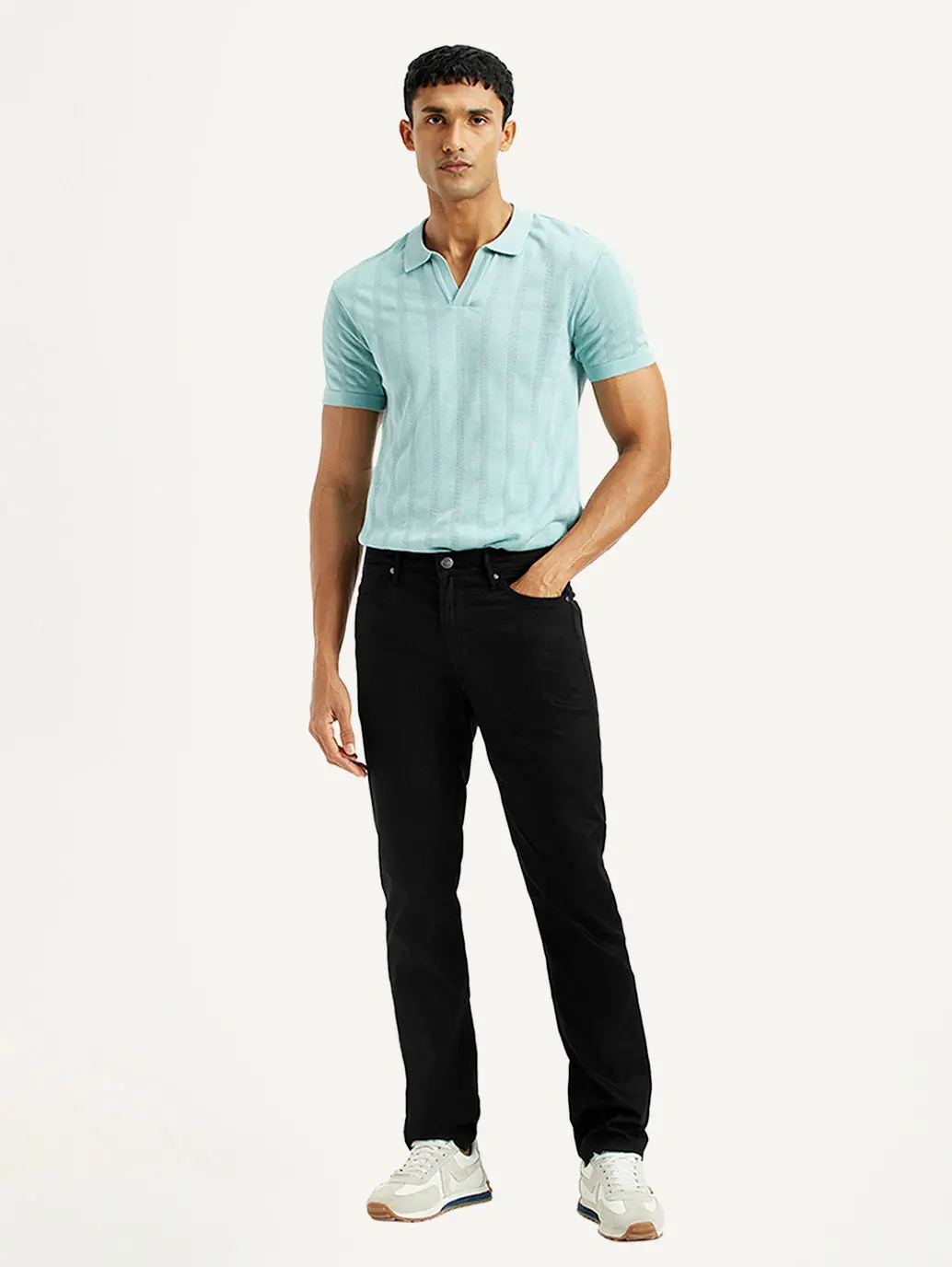 Men's Redloop 511 Black Slim Fit Mid Rise Jeans 2