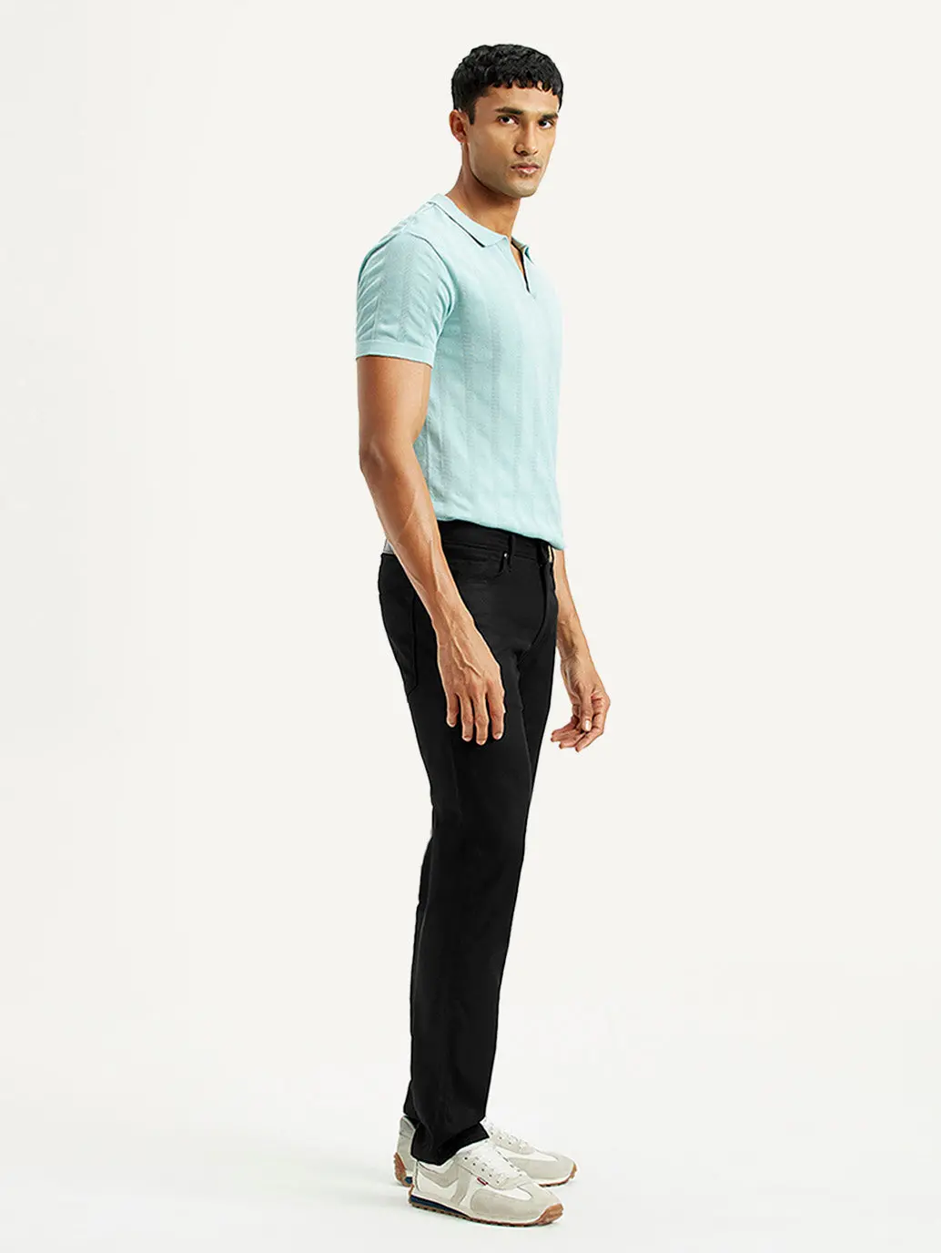 Men's Redloop 511 Black Slim Fit Mid Rise Jeans 7