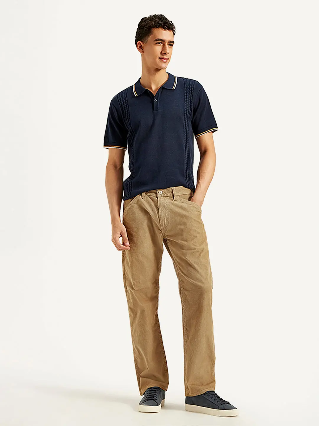 Men's 505 Khaki Straight Fit Corduroy Utility Pants 1