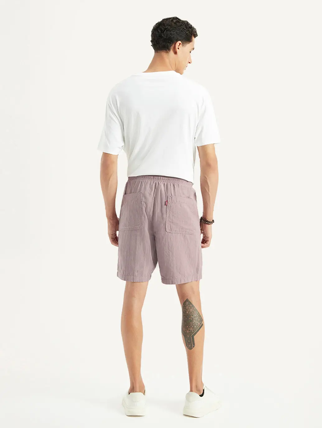 Men's Mauve Regular Fit Shorts 4