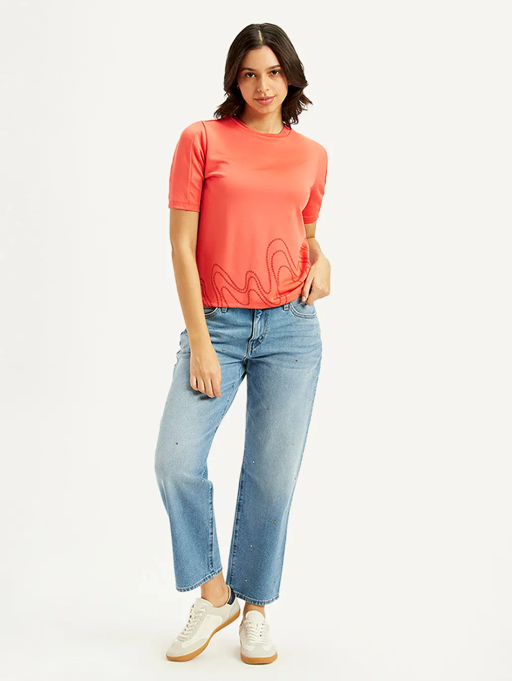 Women's Printed Regular Fit T-Shirt 1