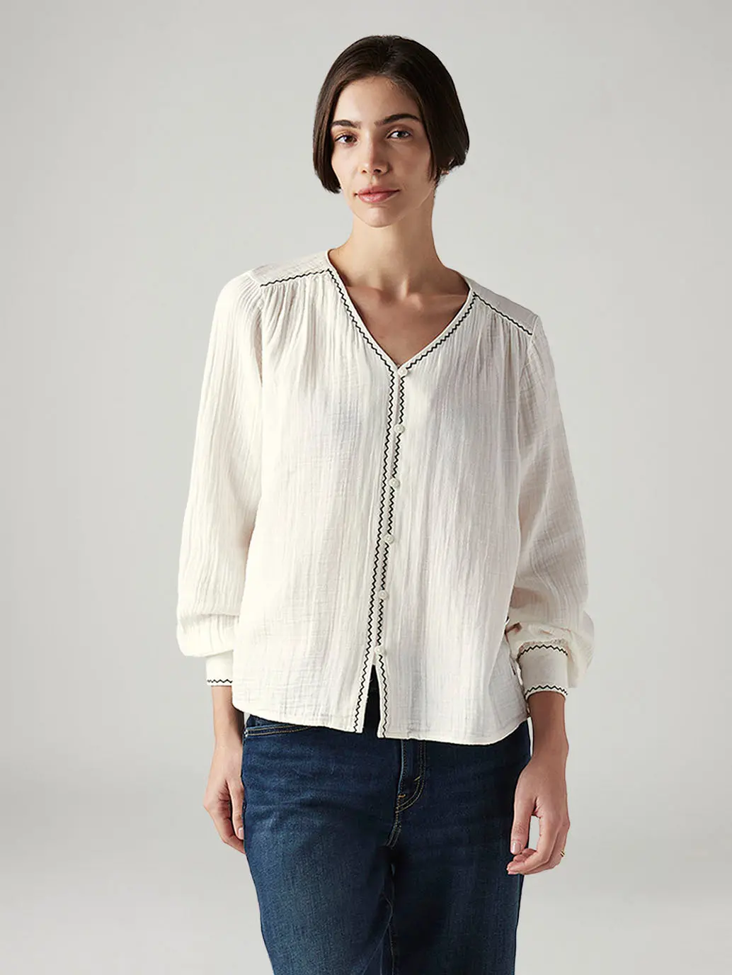 Women's Embroidered Regular Fit Top 1